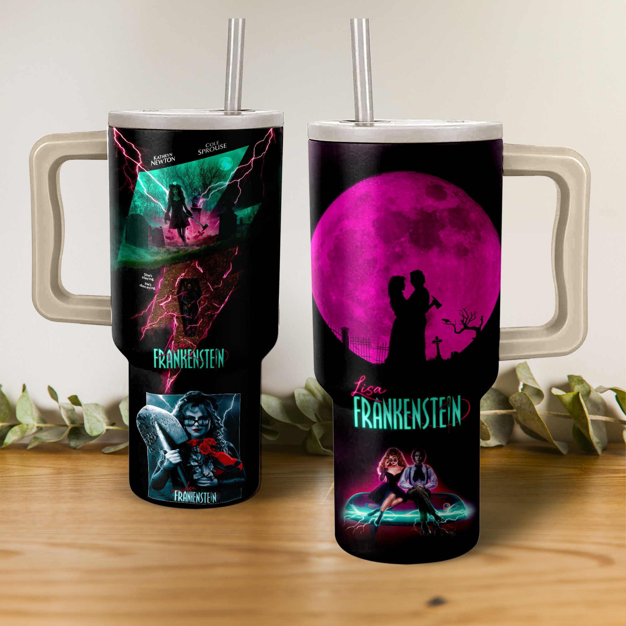 Lisa Frankenstein Movies Custom Stanley Cup 40 oz 30 oz Tumbler With HandleTVC2301150