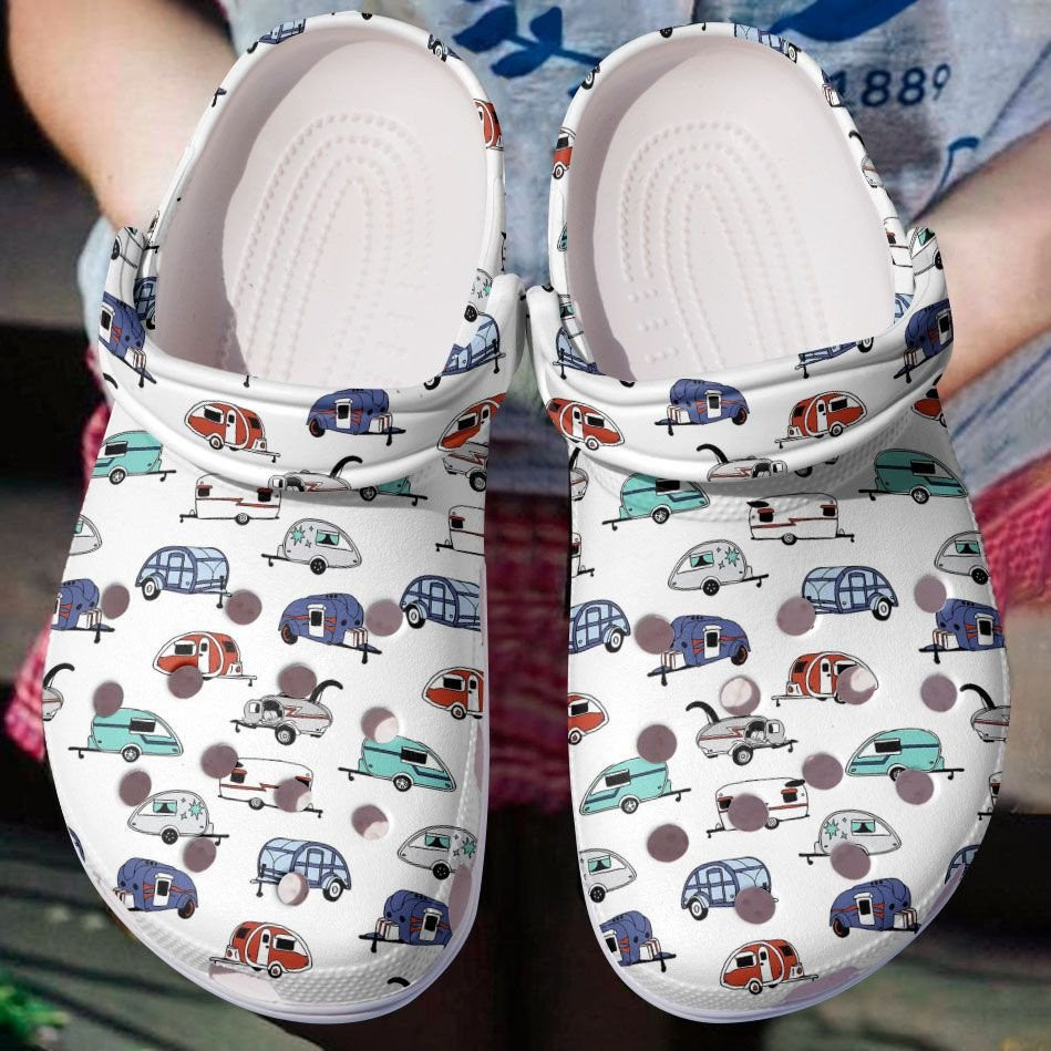 Litter Camper Shoes - Camping Car Beach clogs Gift For Men Women