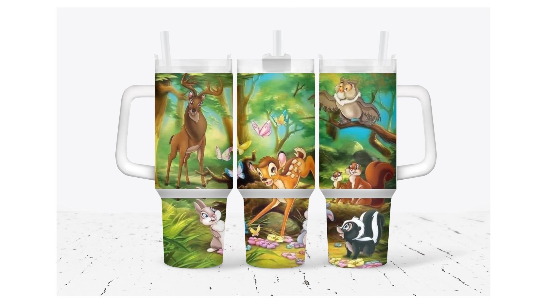 Little Deer Cartoon Custom Stanley Cup 40 oz 30 oz Tumbler With HandleTVC2301931