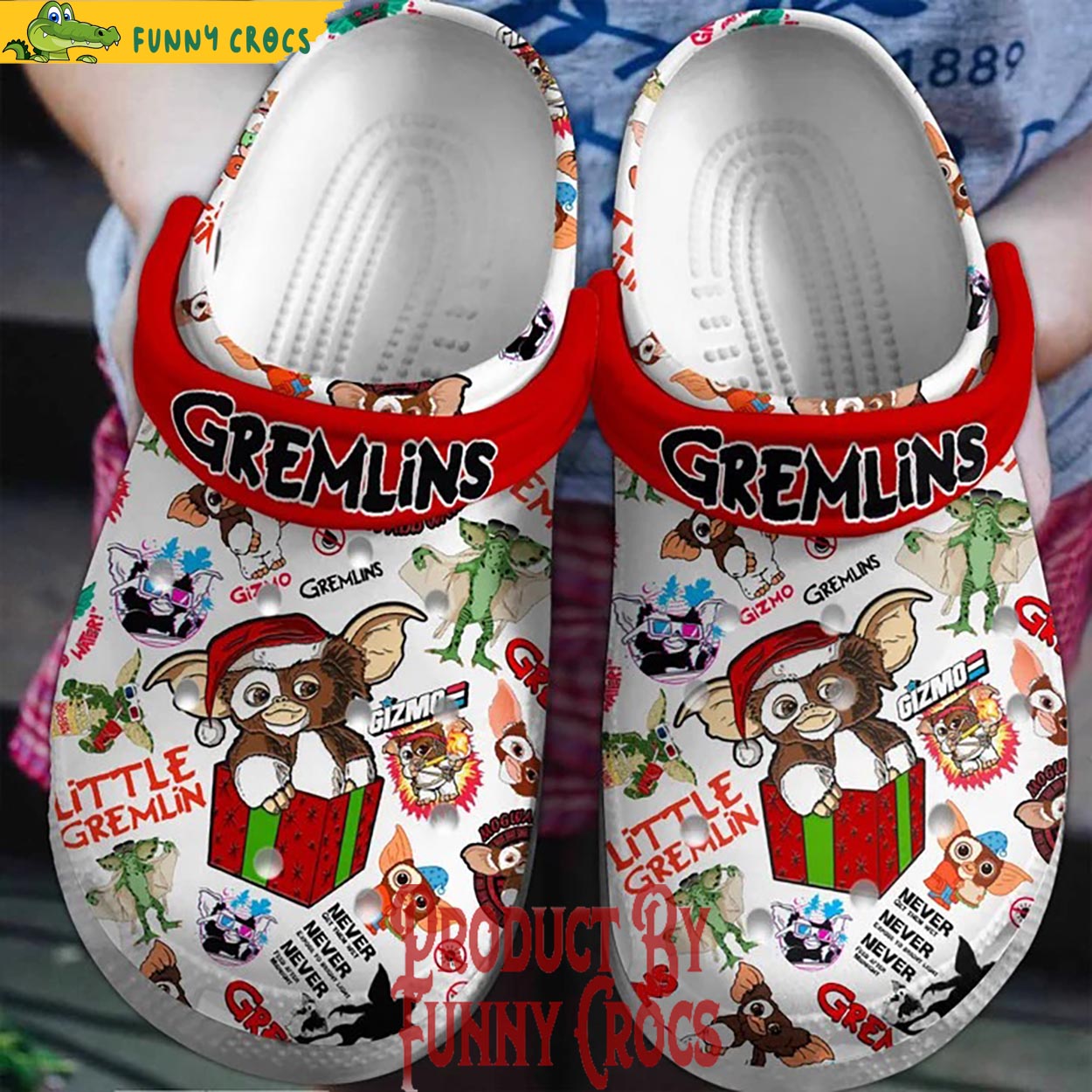 Little Gremlins Movie Christmas Crocs Crocband Clogs Shoes Comfortable For Men Women and Kids