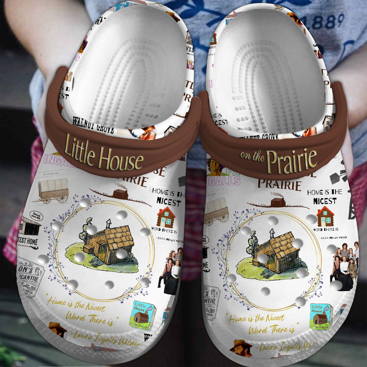 Little House On The Prairie TV Series Crocs Crocband Clogs Shoes Comfortable For Men Women and Kids