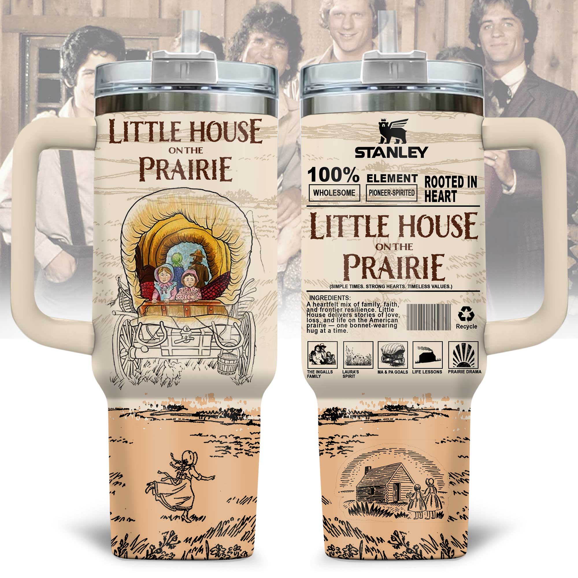 Little House on the Prairie TV Series Custom Stanley Cup 40 oz 30 oz Tumbler With HandleTVC2301173