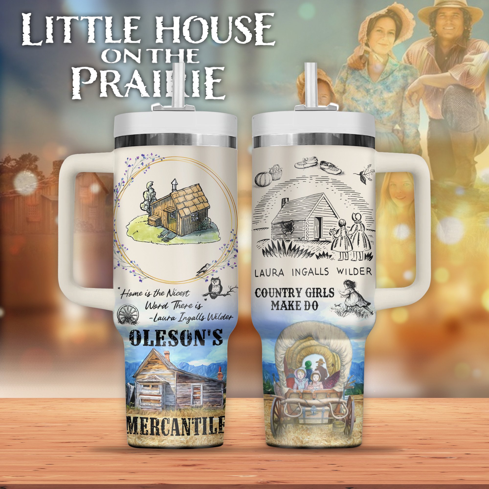 Little House on the Prairie TV Series Custom Stanley Cup 40 oz 30 oz Tumbler With HandleTVC2301293