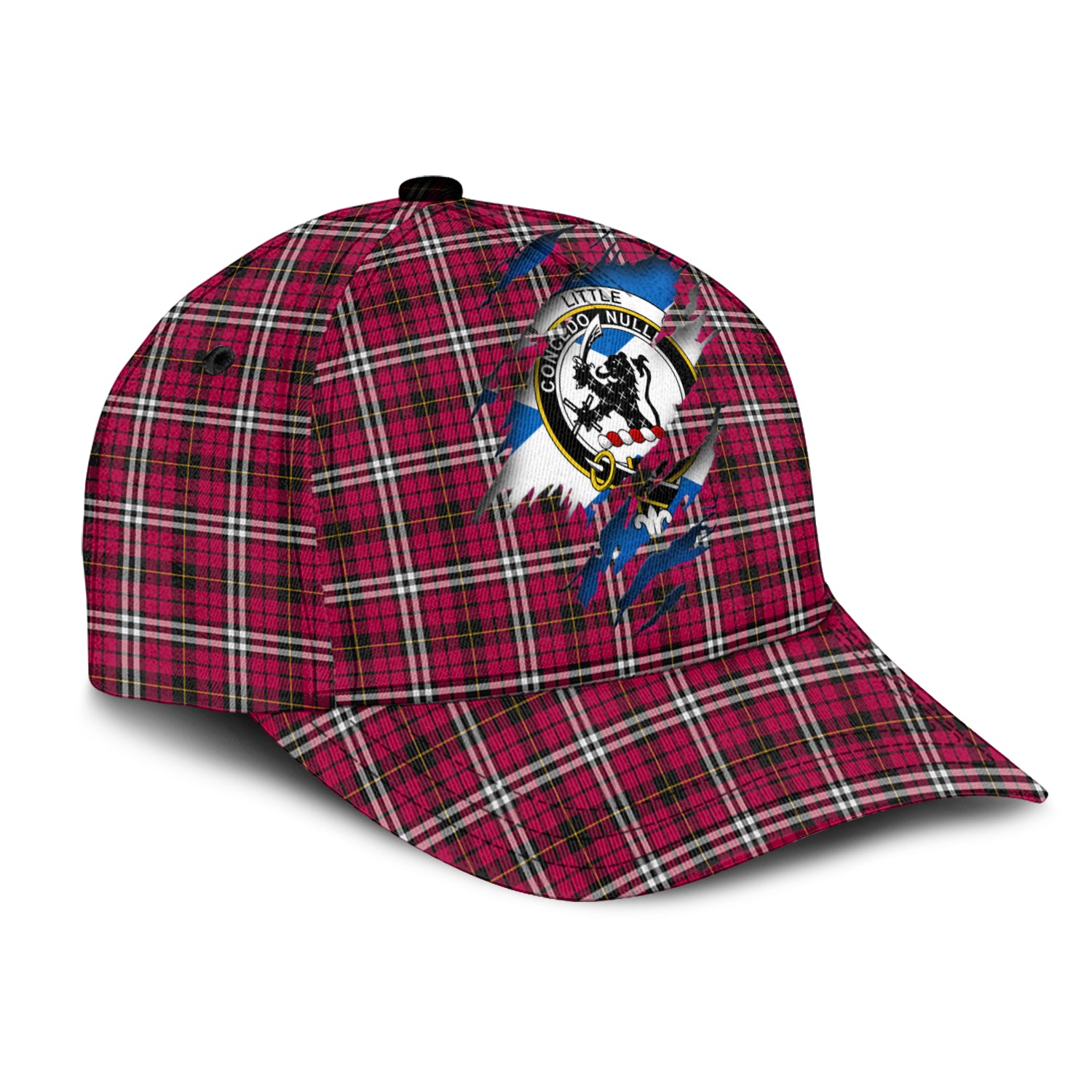 Little Tartan Plaid Cap, Family Crest In Me Style Tartan Baseball Cap TS23 Trucker Hats Custom Hats Gifts For Men & Women