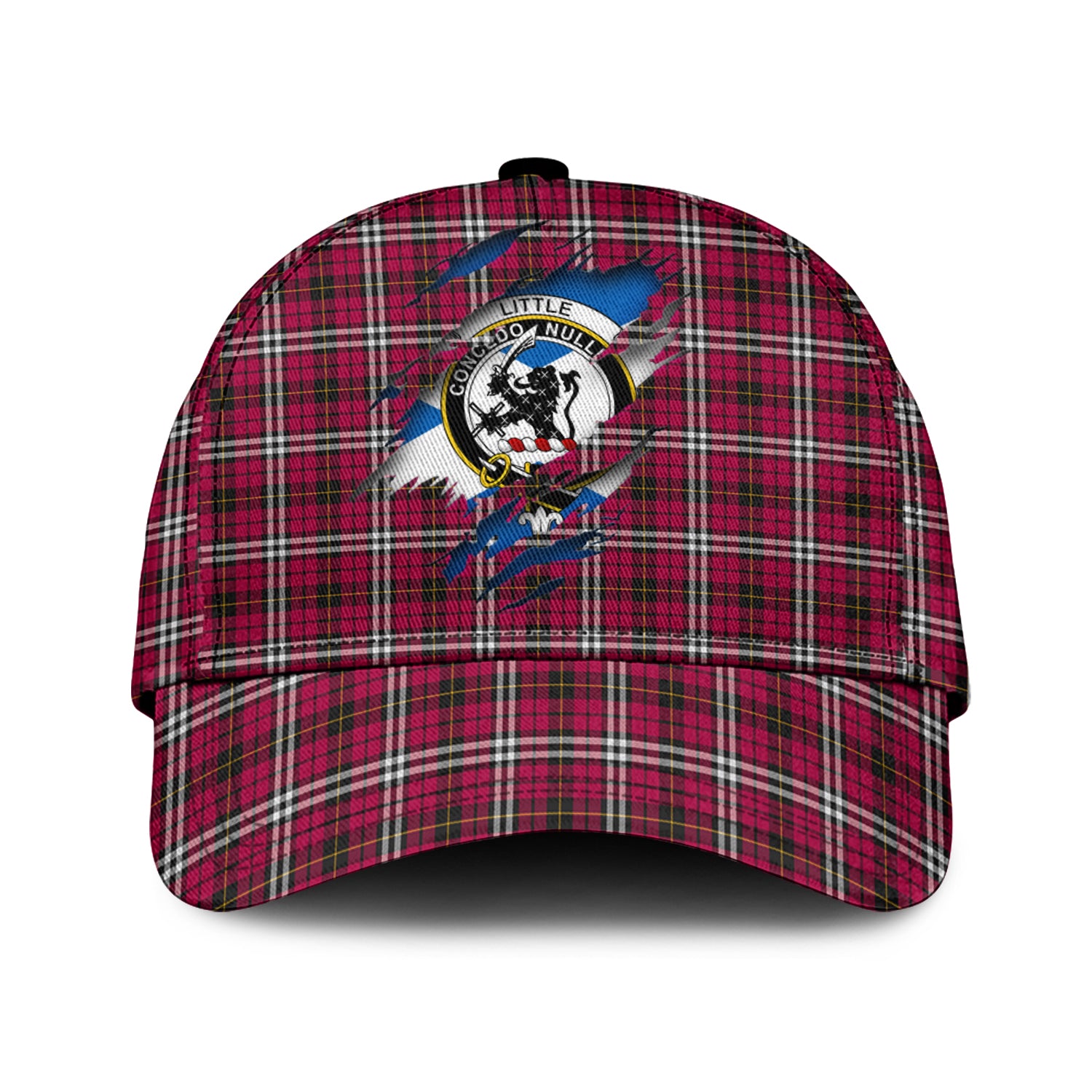 Little Tartan Plaid Cap, Family Crest In Me Style Tartan Baseball Cap TS23 Trucker Hats Custom Hats Gifts For Men & Women