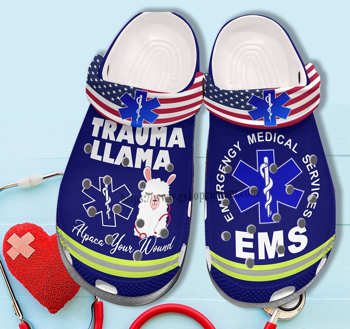 Llama Ems Worker Team Shoes For Men Women- Ems Alpaca Your Wound Shoes Croc Clogs Gifts Mother Day