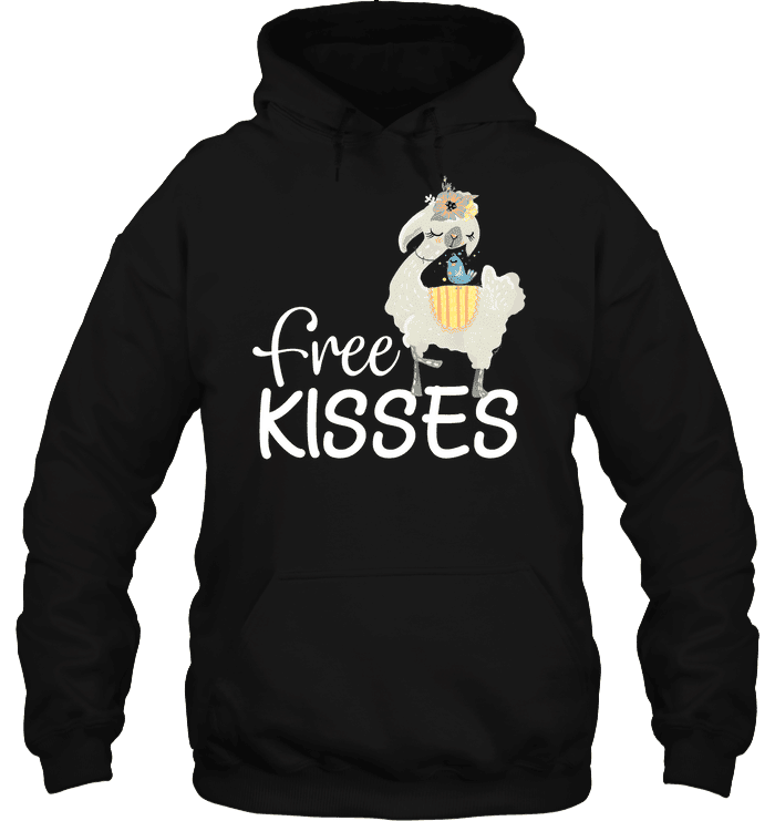 Llama Free Kisses 3D All Over Print Hoodie, Zip Hoodie