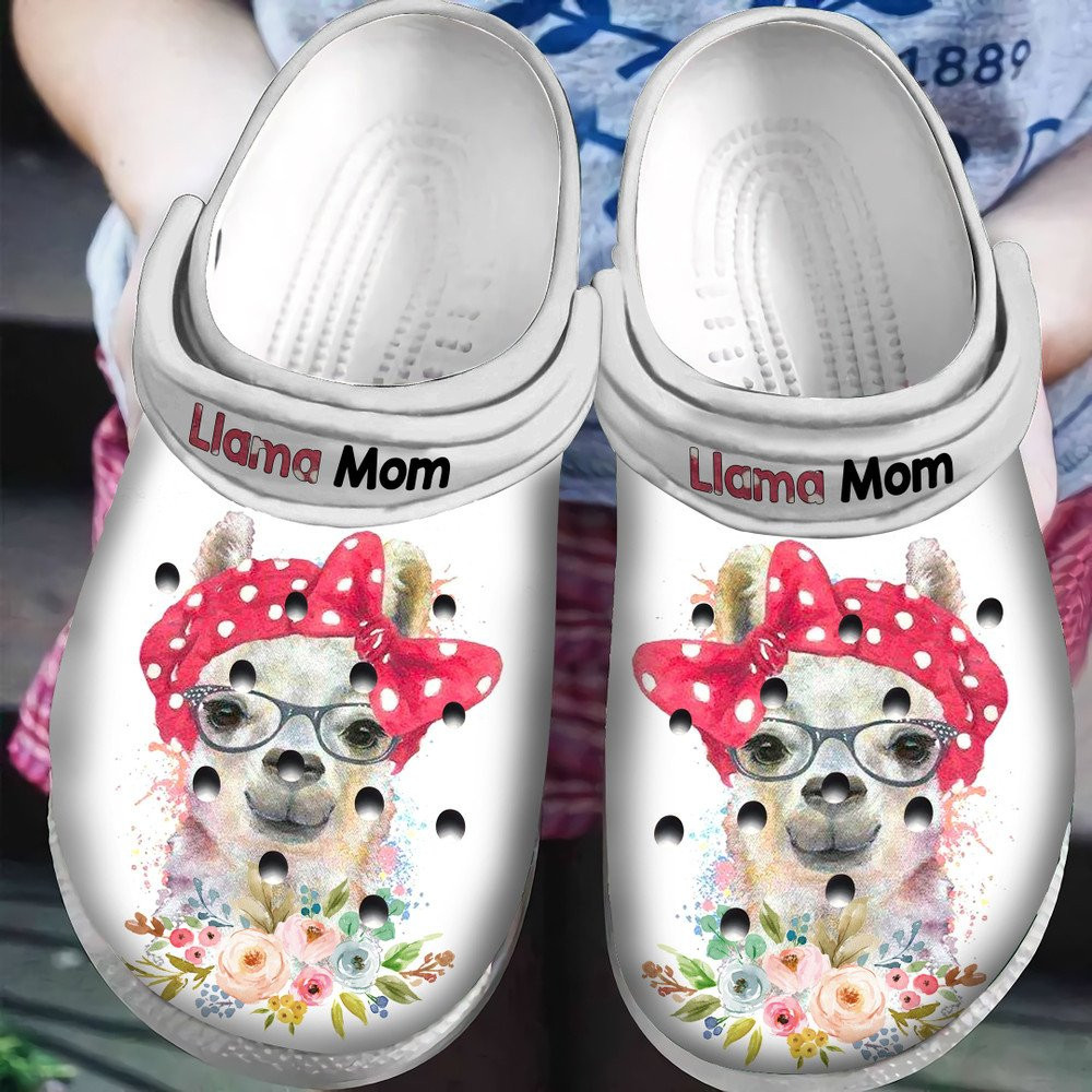 Llama Mom Classic Clogs Shoes Mothers Day Gift