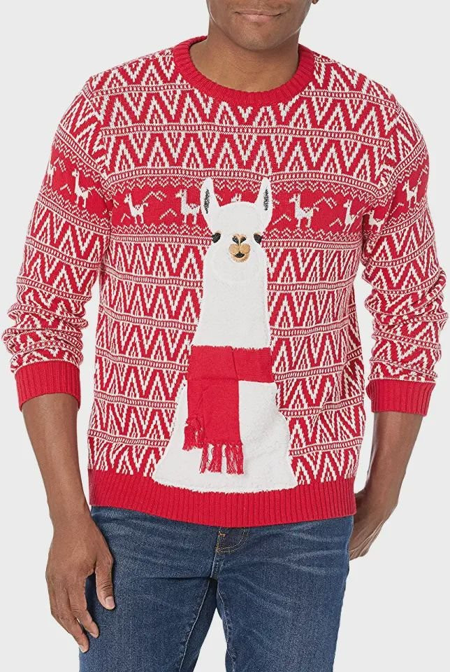 Llama Ugly Christmas Sweater Adult 3D Funny Matching for family