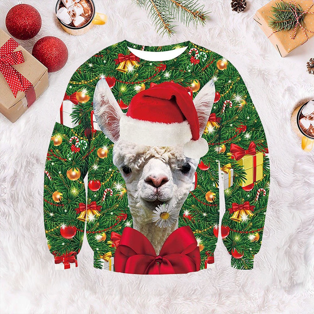 Llama Ugly Christmas Sweater Hilarious Christmas Sweaters Llama Lovers Gifts