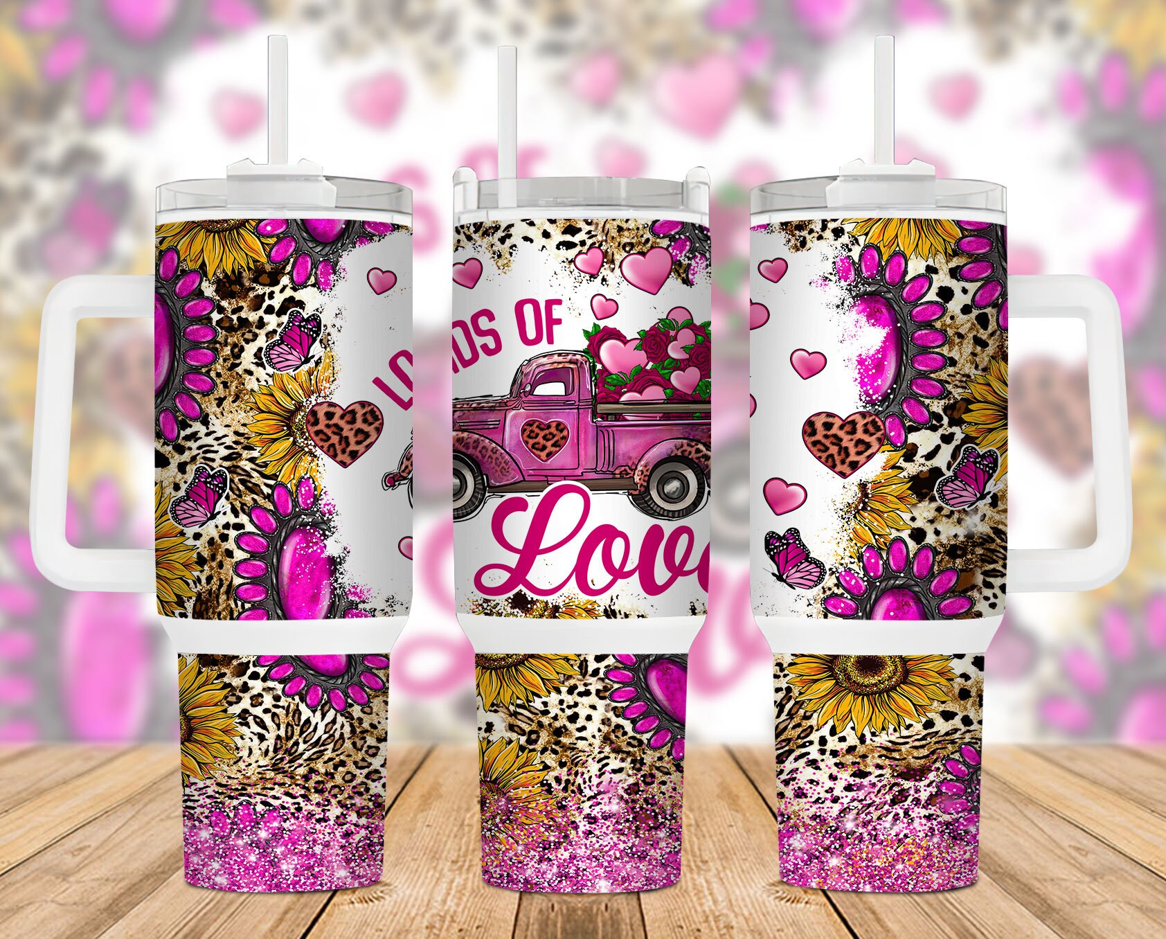 Loads of Love Truck Custom Stanley Cup 40 oz 30 oz Tumbler With HandleTVC2301888