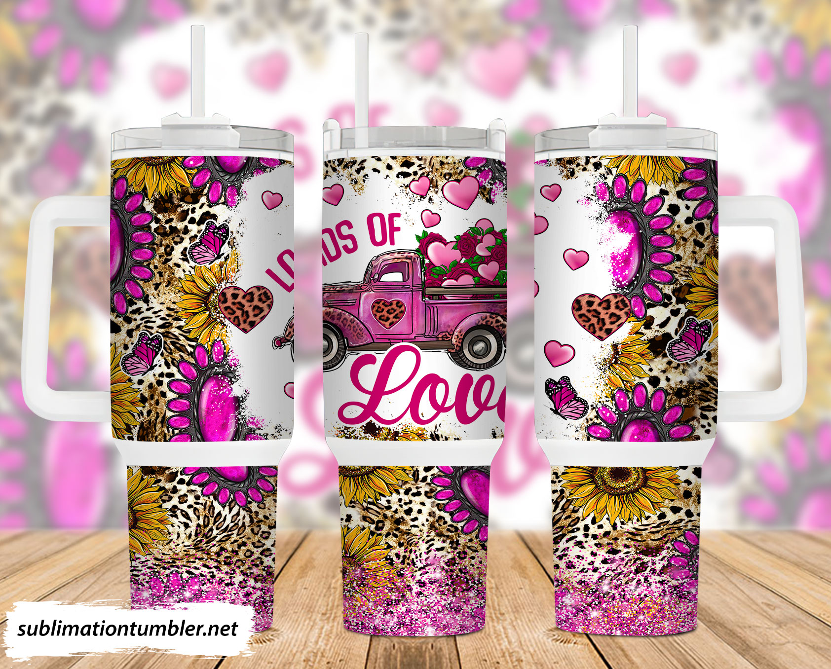 Loads of Love Truck Custom Stanley Cup 40 oz 30 oz Tumbler With HandleTVC2301902