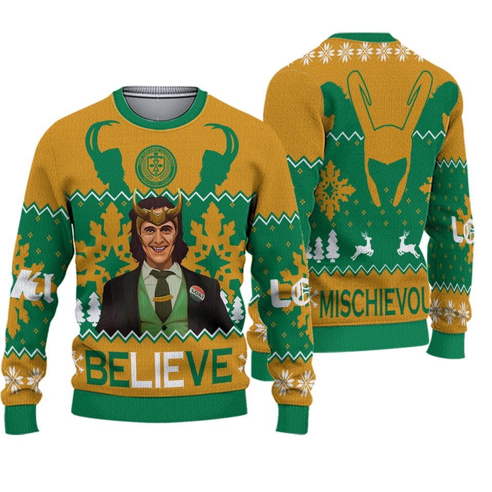 Loki Christmas Ugly Sweater