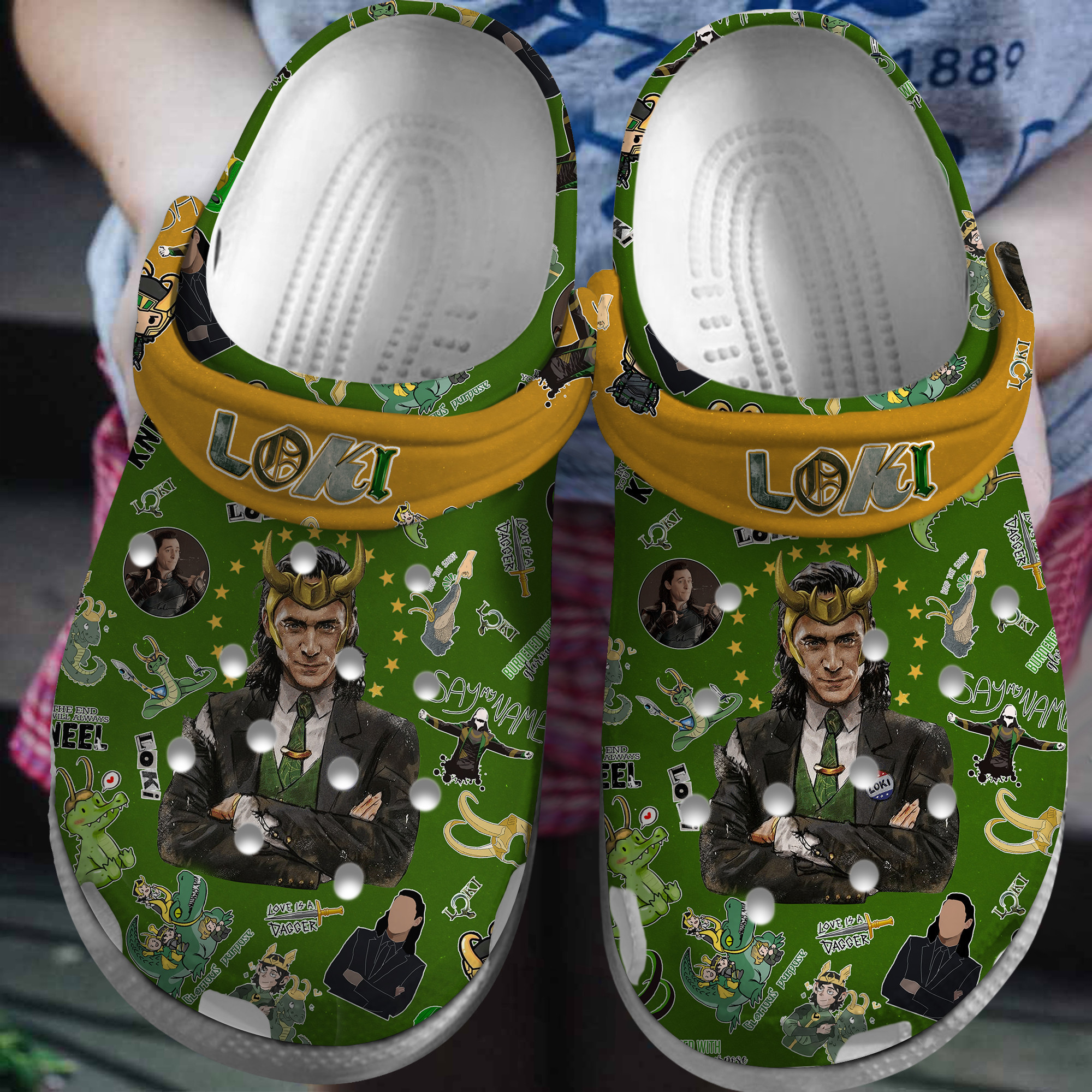 Loki TV Series Crocs Crocband Clogs Shoes Comfortable For Men Women and Kids