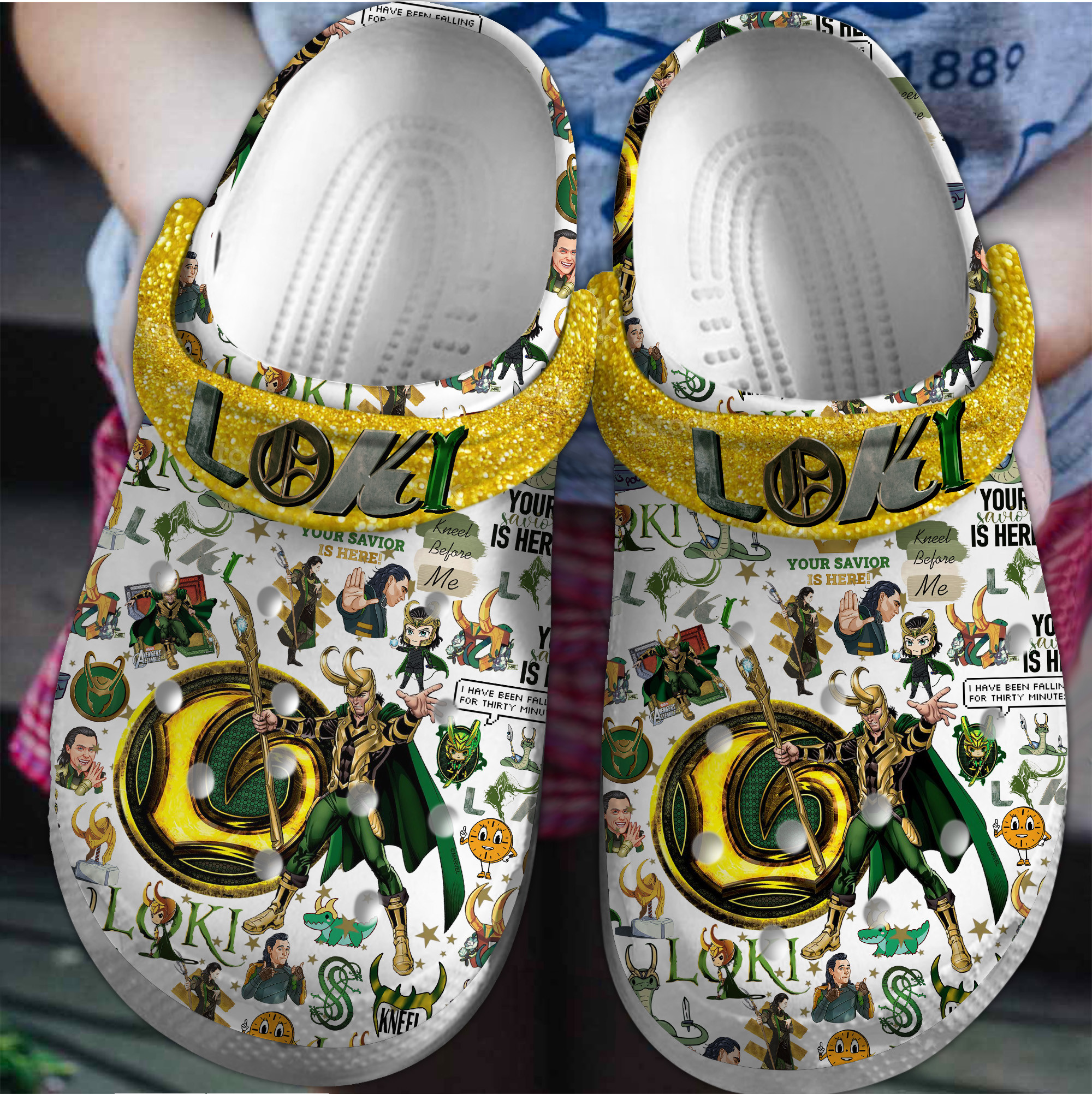 Loki TV Series Crocs Crocband Clogs Shoes Comfortable For Men Women and Kids