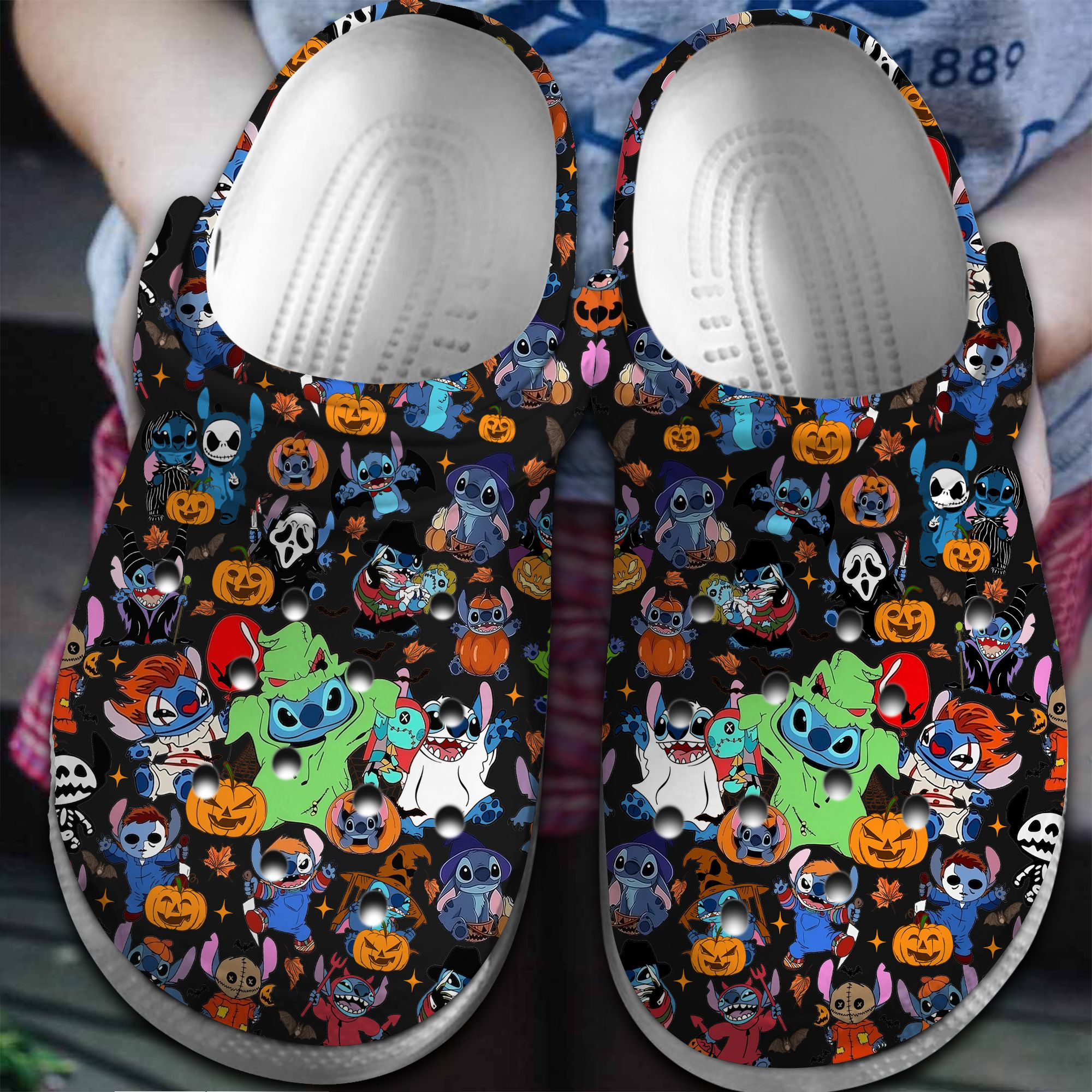 Loli and Stitch Movie Crocs Crocband Clogs Shoes Comfortable For Men Women and Kids
