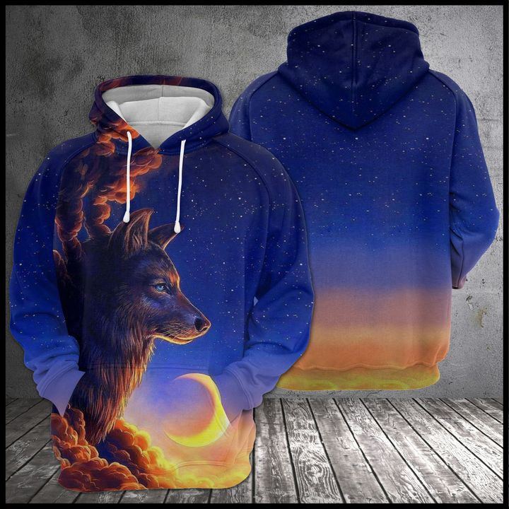 Lone Wolf 3D All Over Print Hoodie, Zip Hoodie