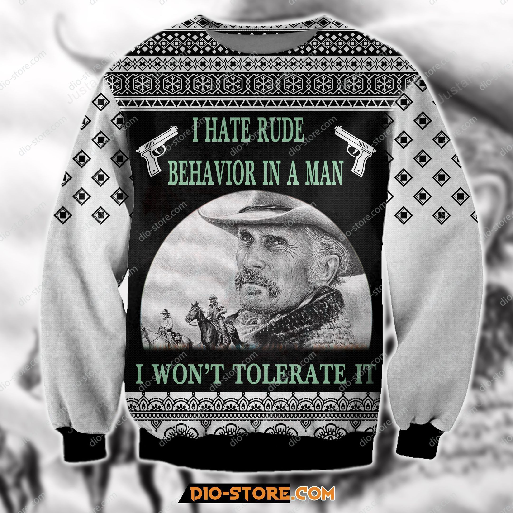 Lonesome Dove Ugly Christmas Sweater Adult 3D Funny Matching for family