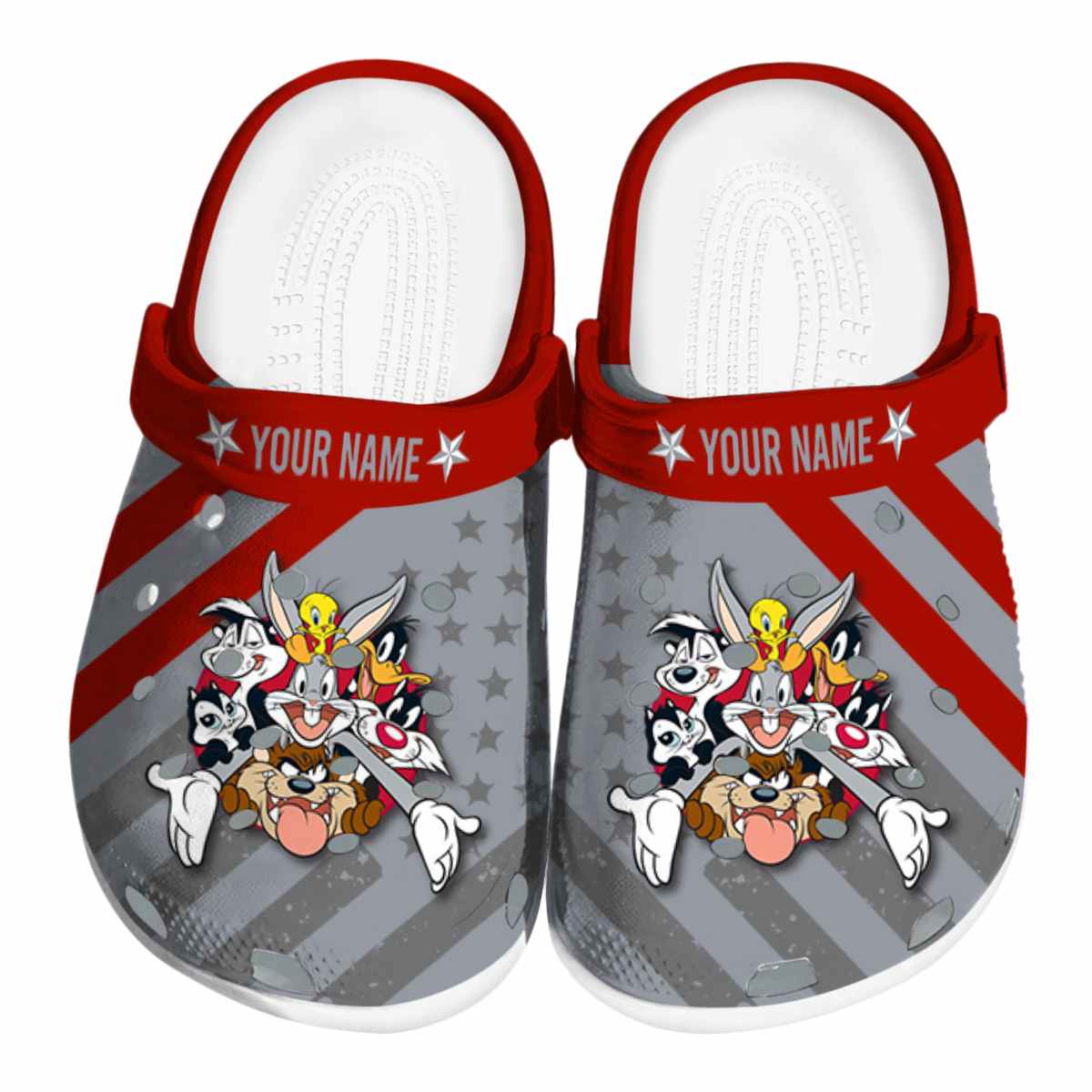 Looney Tunes Cartoon Crocs Crocband Clogs Shoes Comfortable For Men Women and Kids