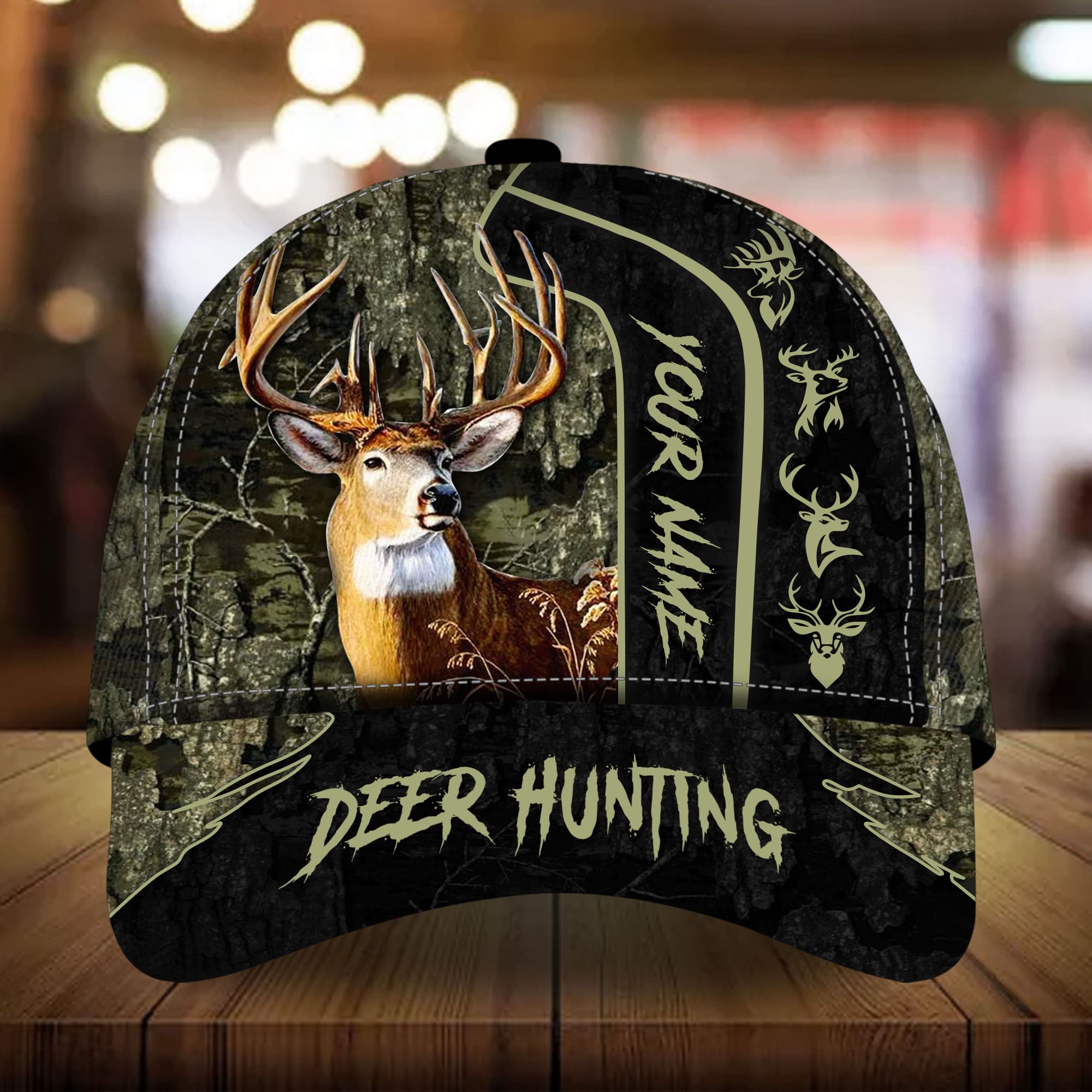 Loralle Big City Buck - Deer Hunting Hats 3D Multicolor Personalized Trucker Hats Custom Hats Gifts For Men & Women