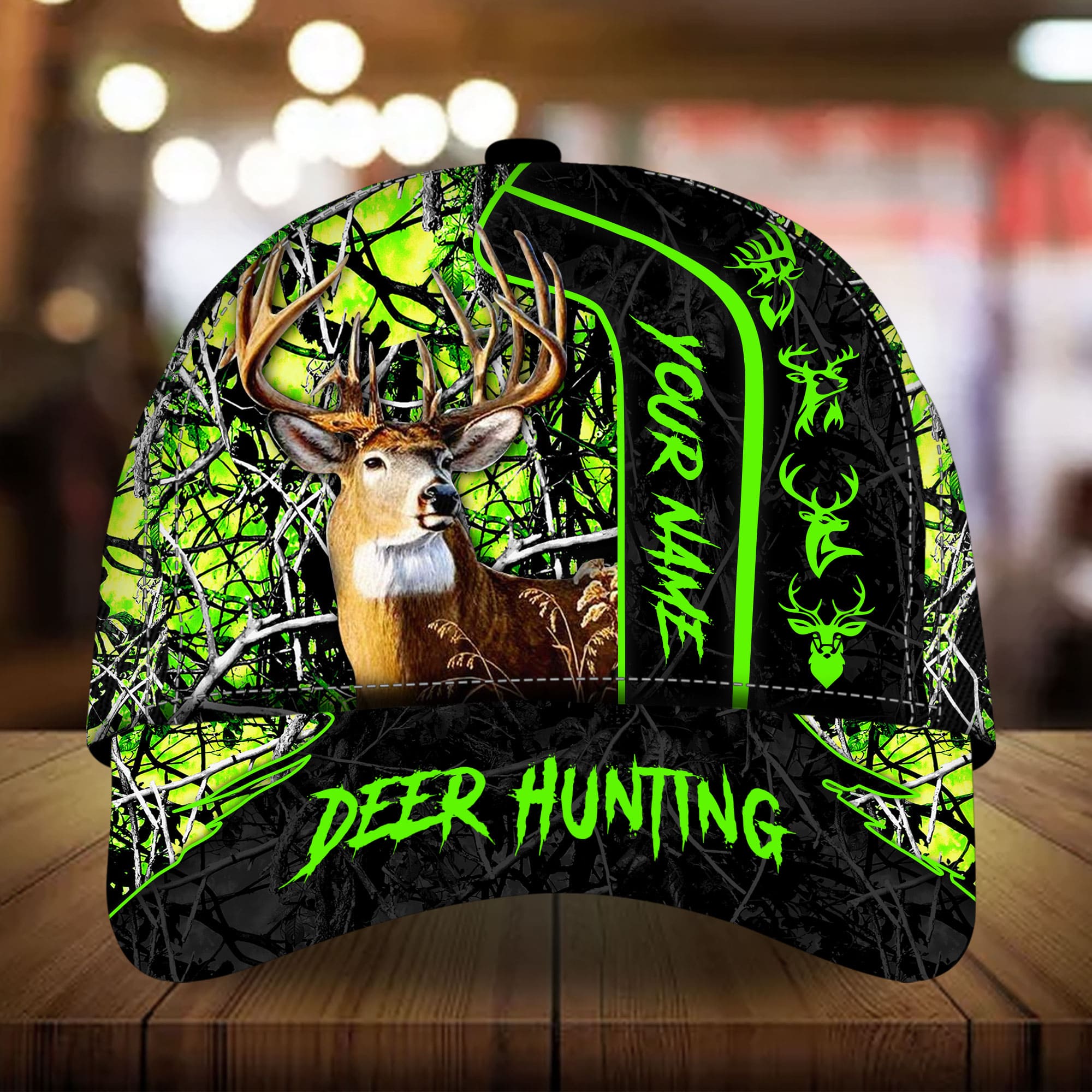 Loralle Big City Buck - Deer Hunting Hats 3D Multicolor Personalized Trucker Hats Custom Hats Gifts For Men & Women