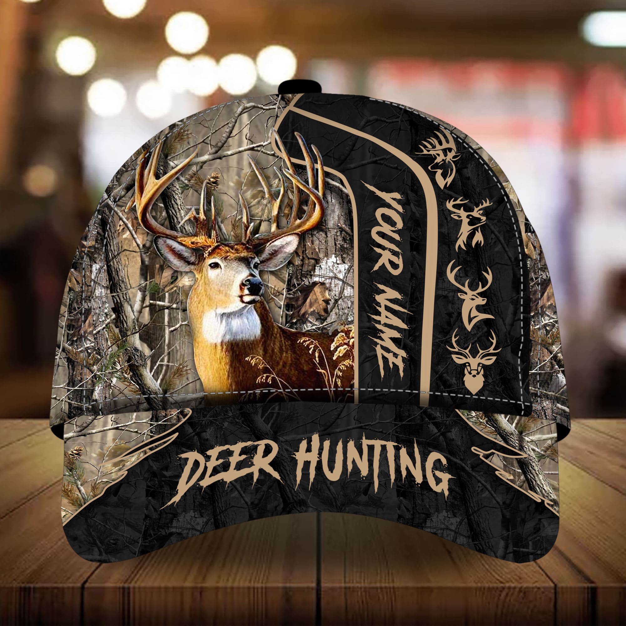 Loralle Big City Buck - Deer Hunting Hats 3D Multicolor Personalized Trucker Hats Custom Hats Gifts For Men & Women