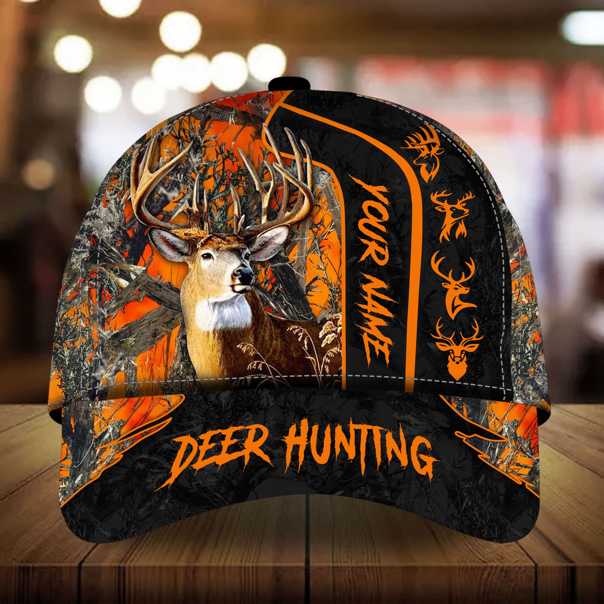 Loralle Big City Buck - Deer Hunting Hats 3D Multicolor Personalized Trucker Hats Custom Hats Gifts For Men & Women