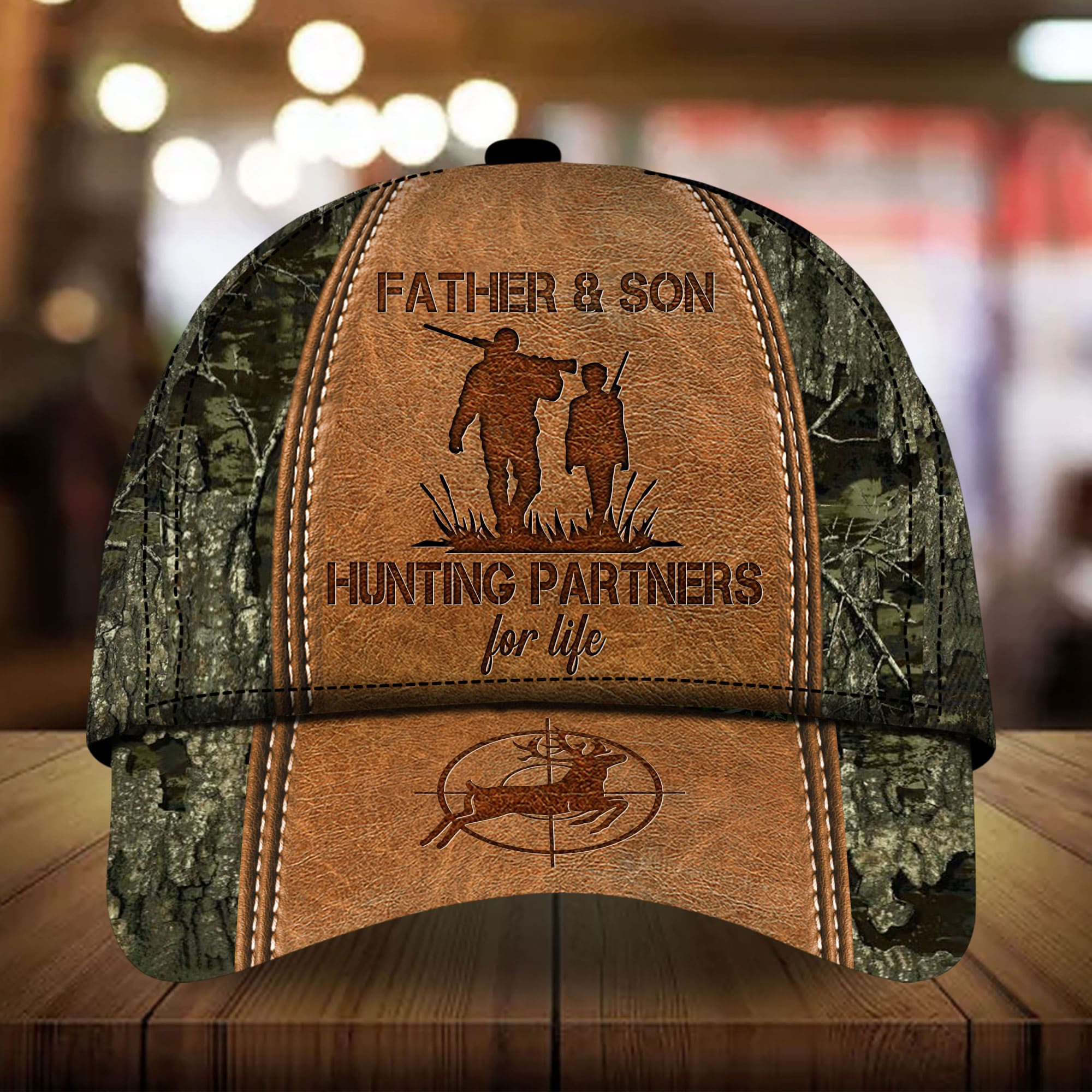 Loralle Father And Son Hunting Partners For Life - Hunting Hats 3D Colorful Trucker Hats Custom Hats Gifts For Men & Women