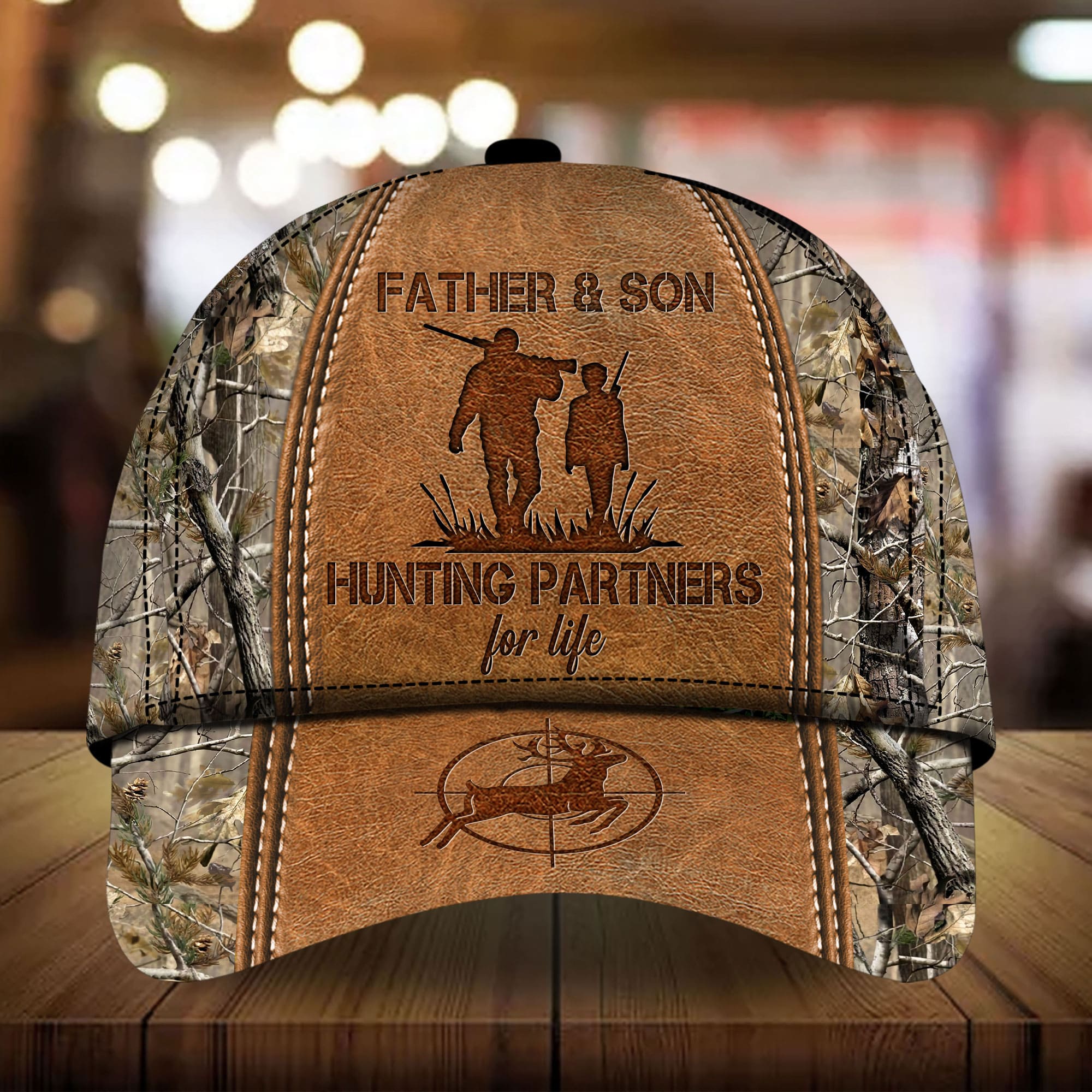 Loralle Father And Son Hunting Partners For Life - Hunting Hats 3D Colorful Trucker Hats Custom Hats Gifts For Men & Women