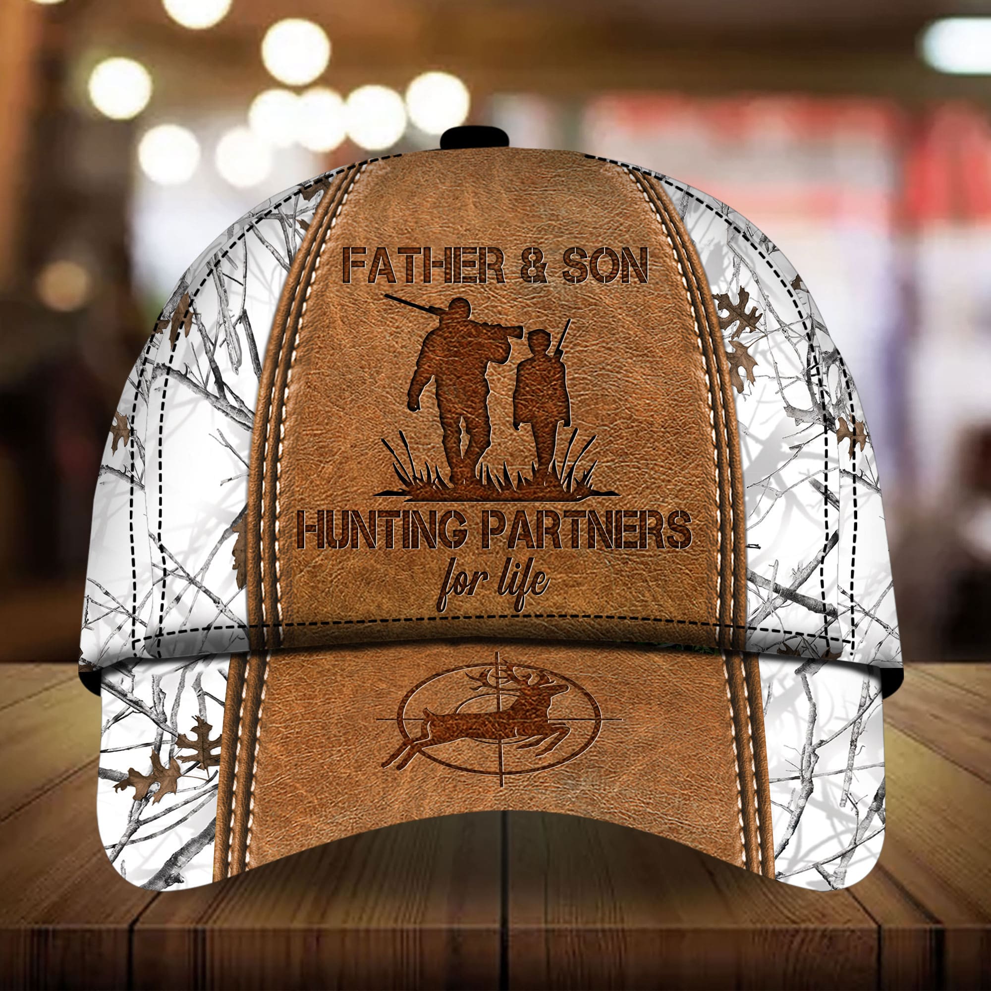 Loralle Father And Son Hunting Partners For Life - Hunting Hats 3D Colorful Trucker Hats Custom Hats Gifts For Men & Women
