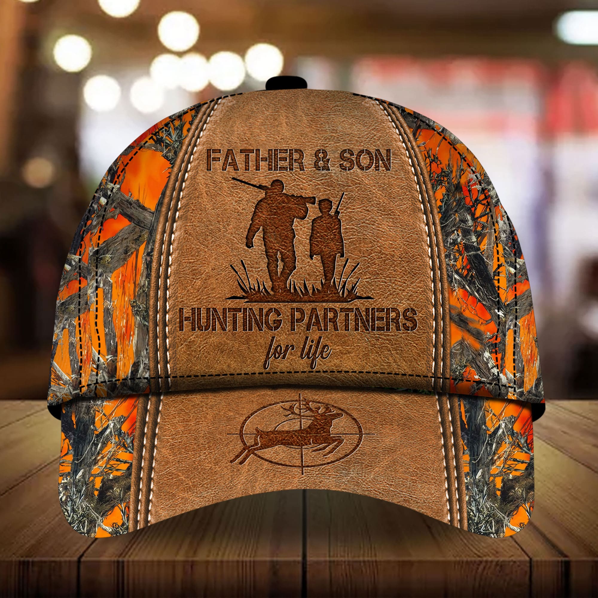 Loralle Father And Son Hunting Partners For Life - Hunting Hats 3D Colorful Trucker Hats Custom Hats Gifts For Men & Women
