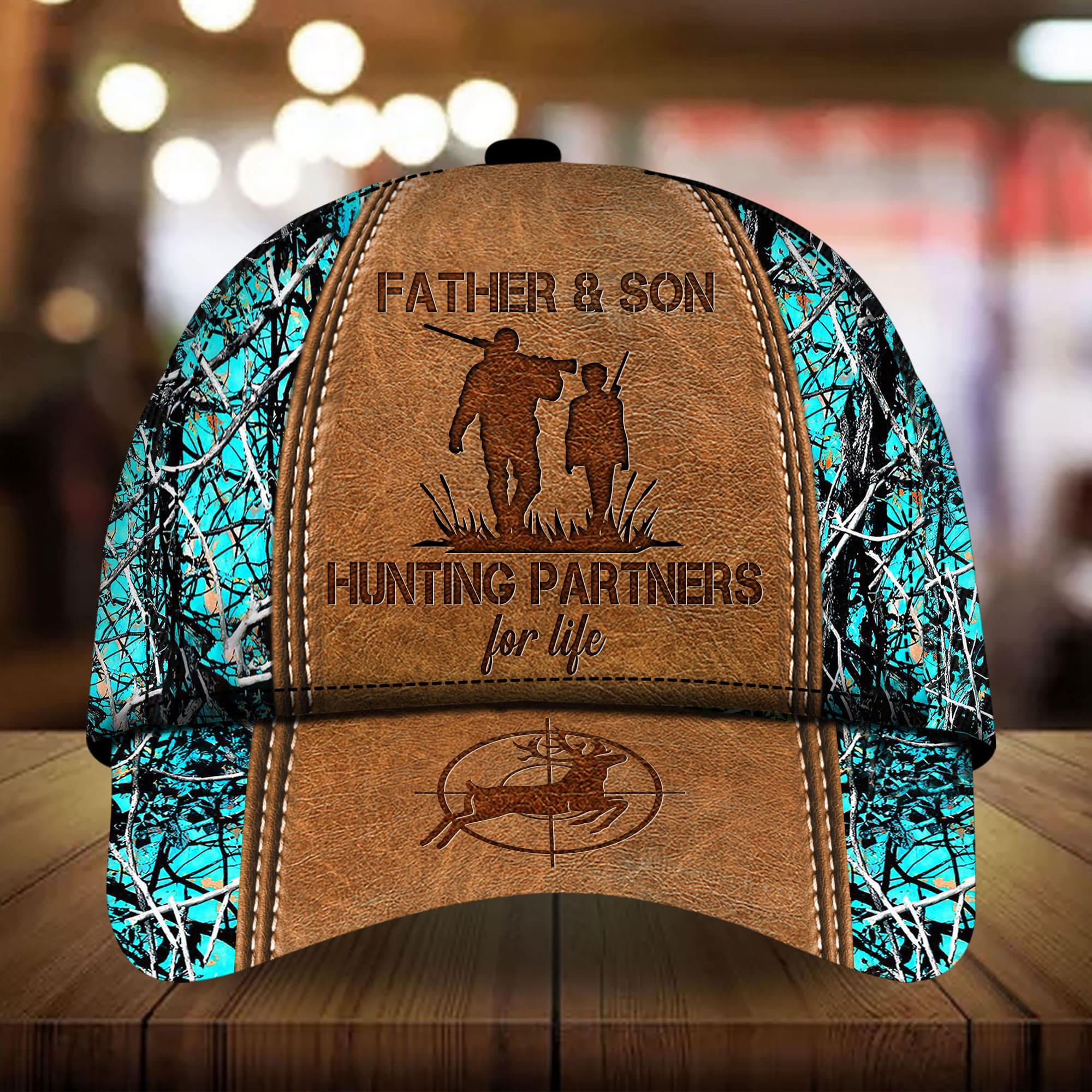 Loralle Father And Son Hunting Partners For Life - Hunting Hats 3D Colorful Trucker Hats Custom Hats Gifts For Men & Women