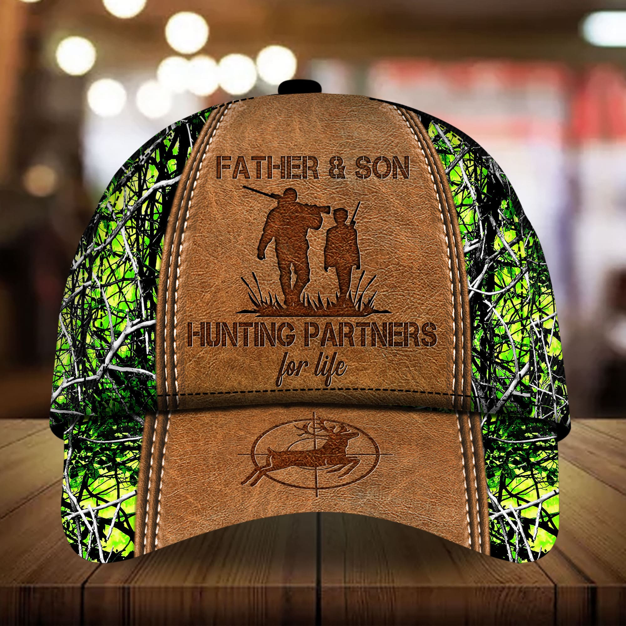 Loralle Father And Son Hunting Partners For Life - Hunting Hats 3D Colorful Trucker Hats Custom Hats Gifts For Men & Women
