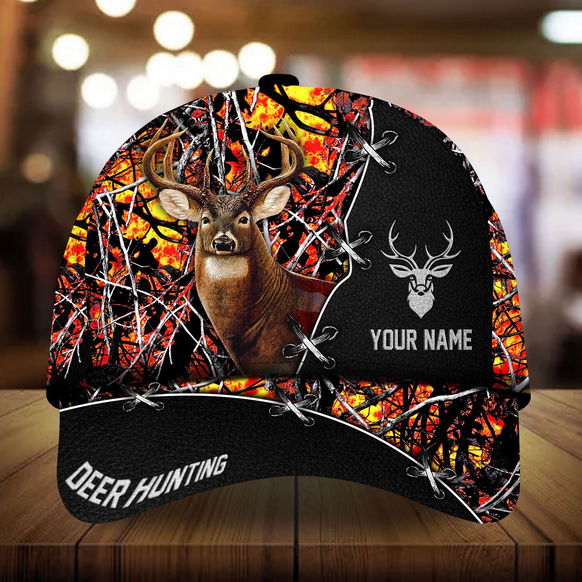Loralle Premium Deer Hunting Hats 3D Multicolor Personalized Trucker Hats Custom Hats Gifts For Men & Women