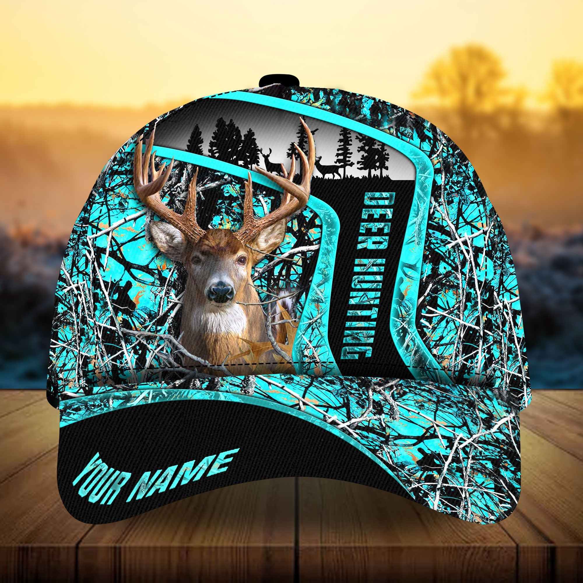 Loralle Premium Deer Hunting Hats 3D Multicolor Printed Personalized Trucker Hats Custom Hats Gifts For Men & Women
