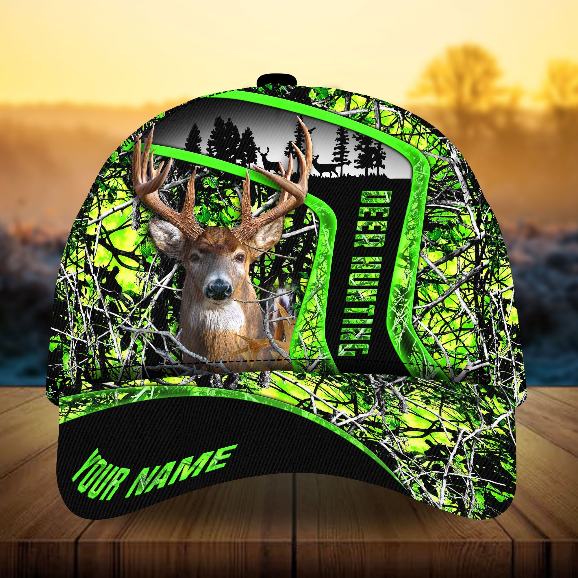 Loralle Premium Deer Hunting Hats 3D Multicolor Printed Personalized Trucker Hats Custom Hats Gifts For Men & Women
