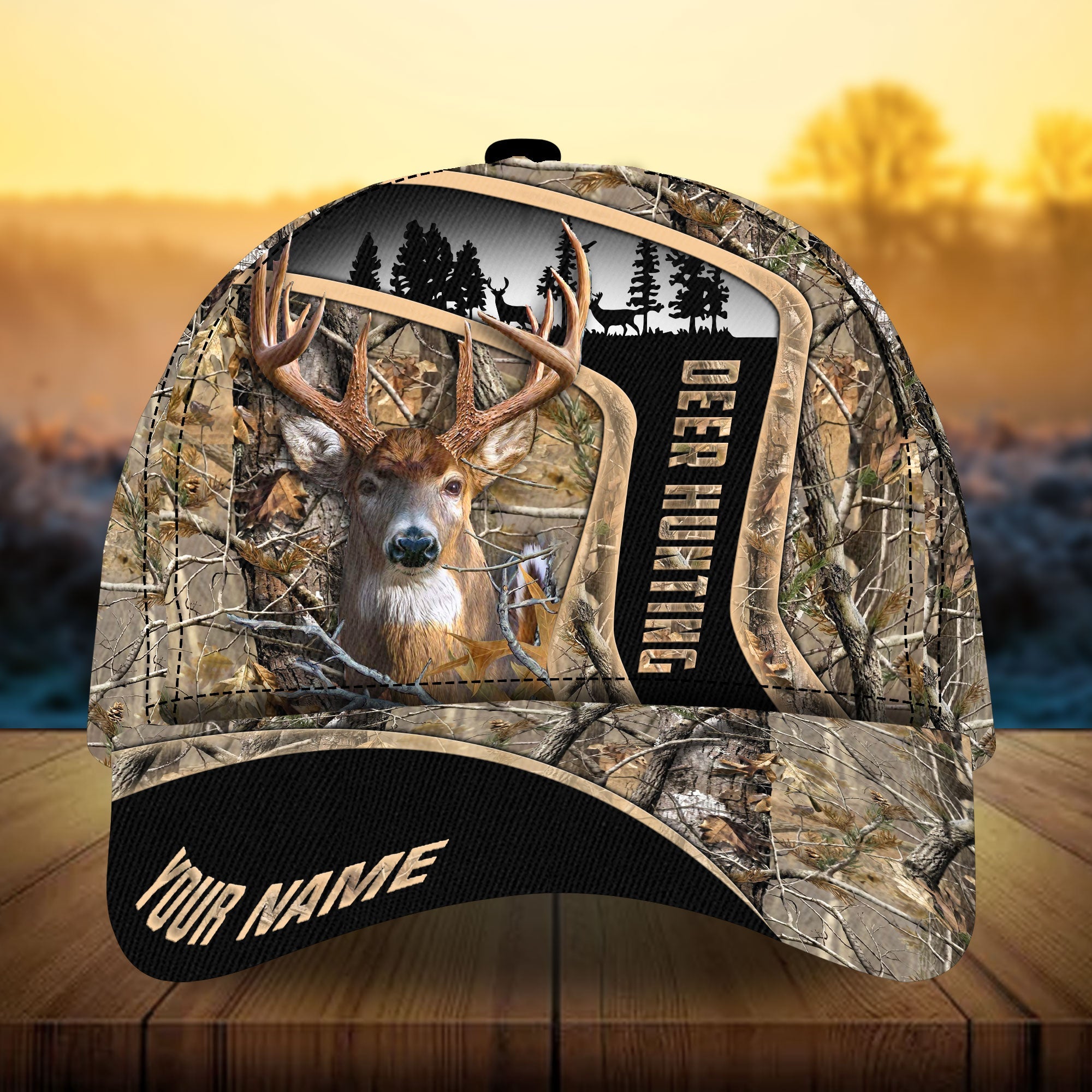 Loralle Premium Deer Hunting Hats 3D Multicolor Printed Personalized Trucker Hats Custom Hats Gifts For Men & Women