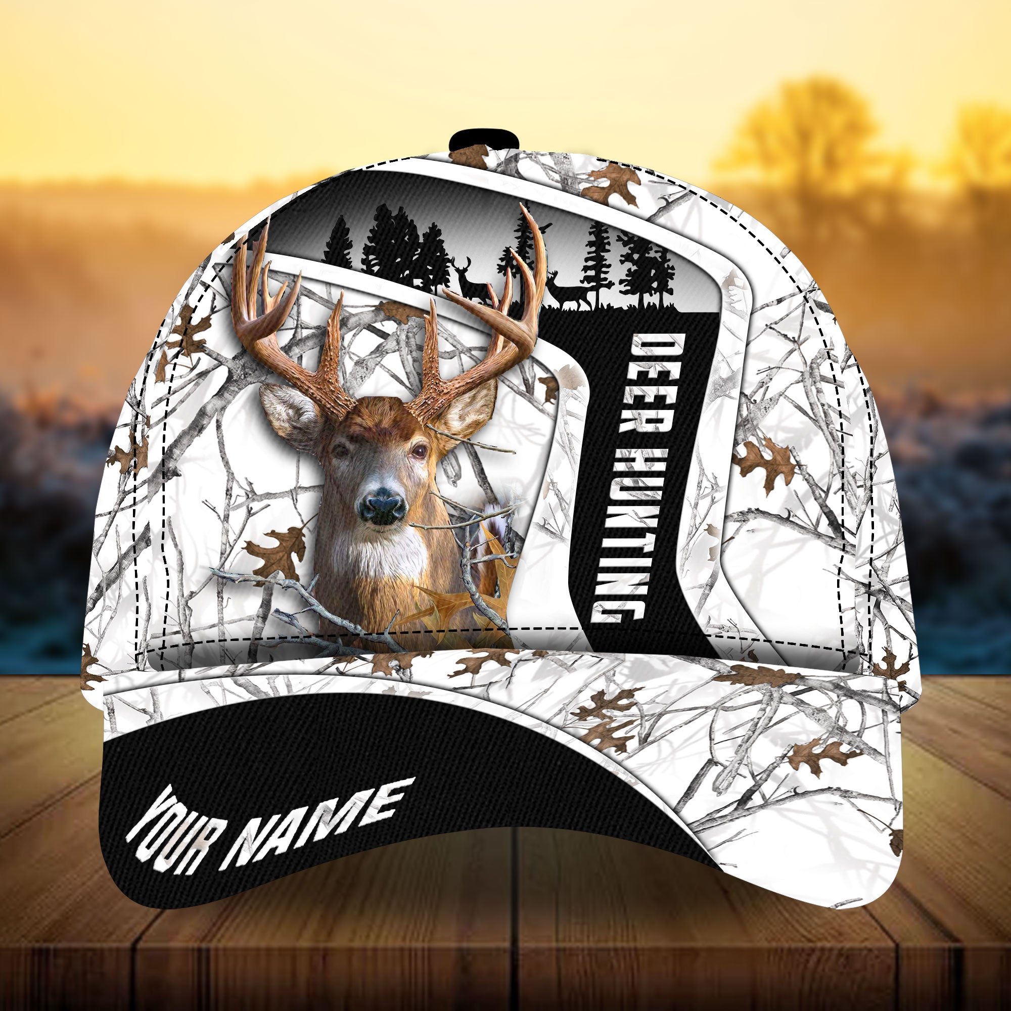 Loralle Premium Deer Hunting Hats 3D Multicolor Printed Personalized Trucker Hats Custom Hats Gifts For Men & Women
