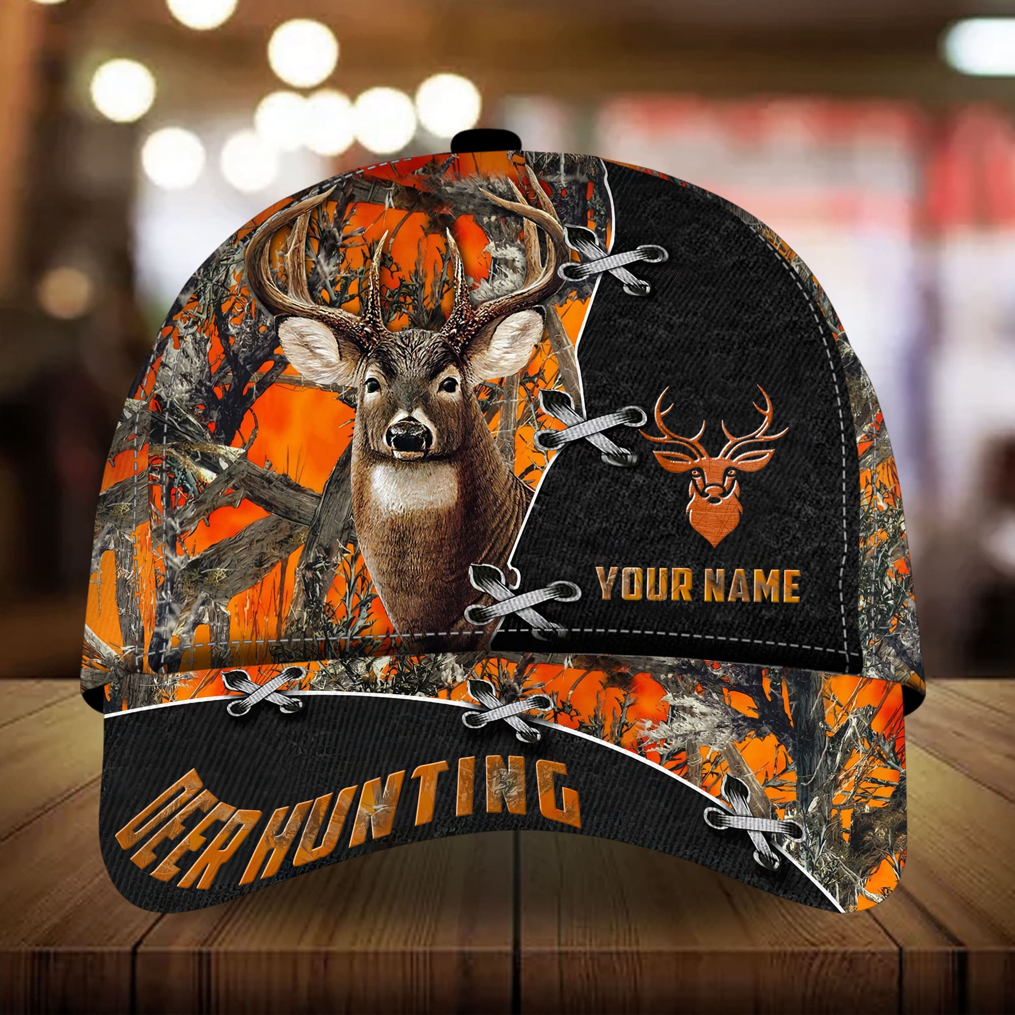 Loralle The Unique Deer Hunting Hats 3D Multicolor Camo Personalized Trucker Hats Custom Hats Gifts For Men & Women