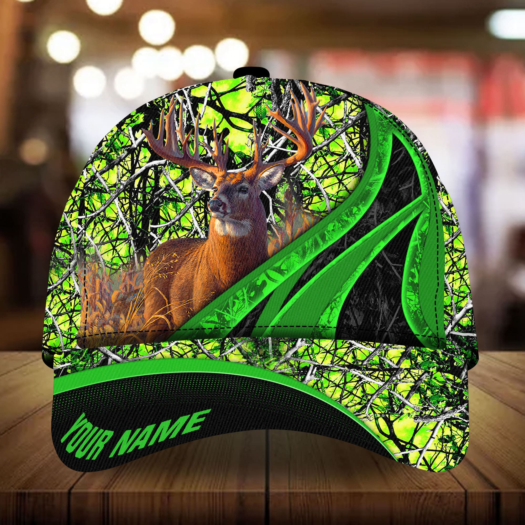 Loralle Unique Deer Hunting Hats 3D Multicolor Personalized Trucker Hats Custom Hats Gifts For Men & Women