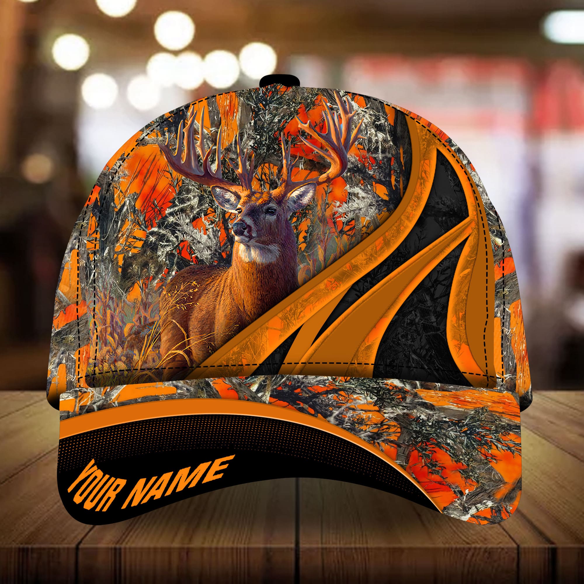 Loralle Unique Deer Hunting Hats 3D Multicolor Personalized Trucker Hats Custom Hats Gifts For Men & Women
