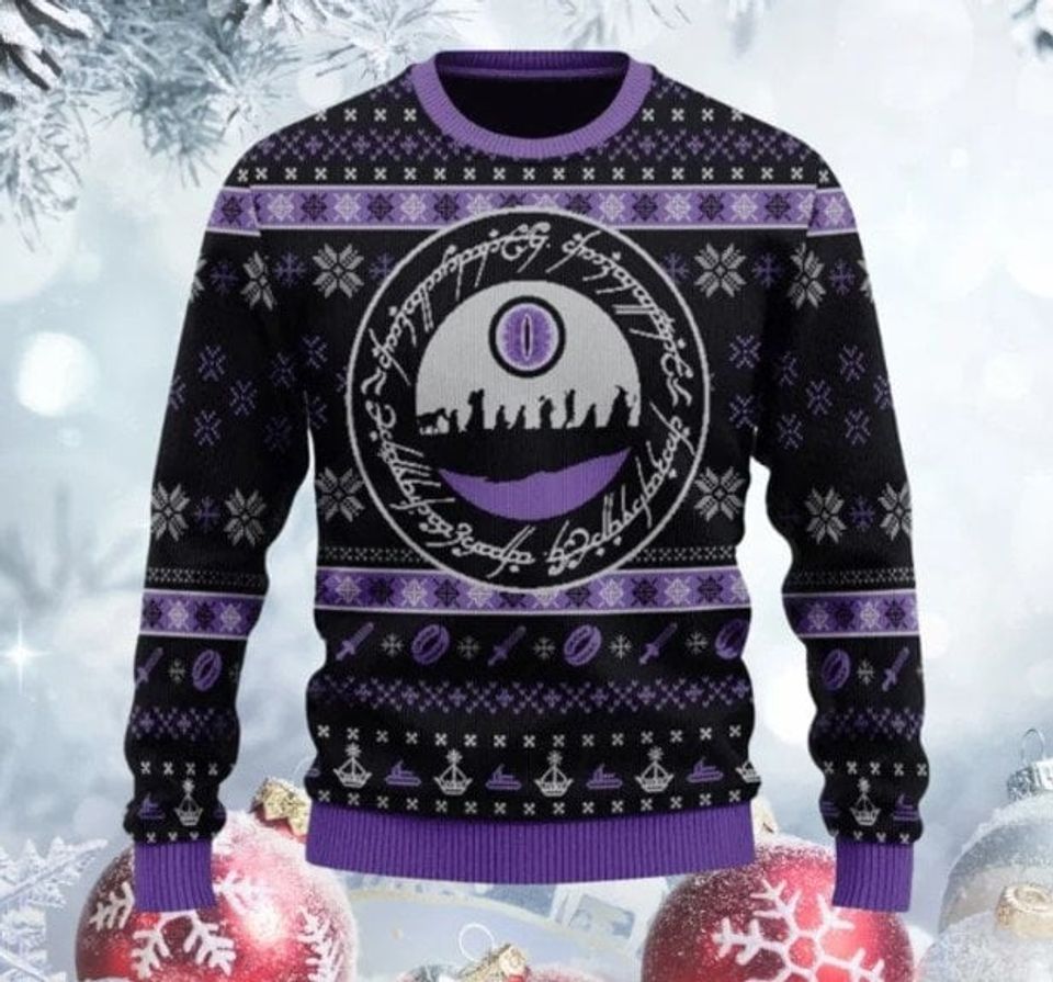 Lord Of The Ring Ugly Christmas Sweater 2023, Movie Xmas