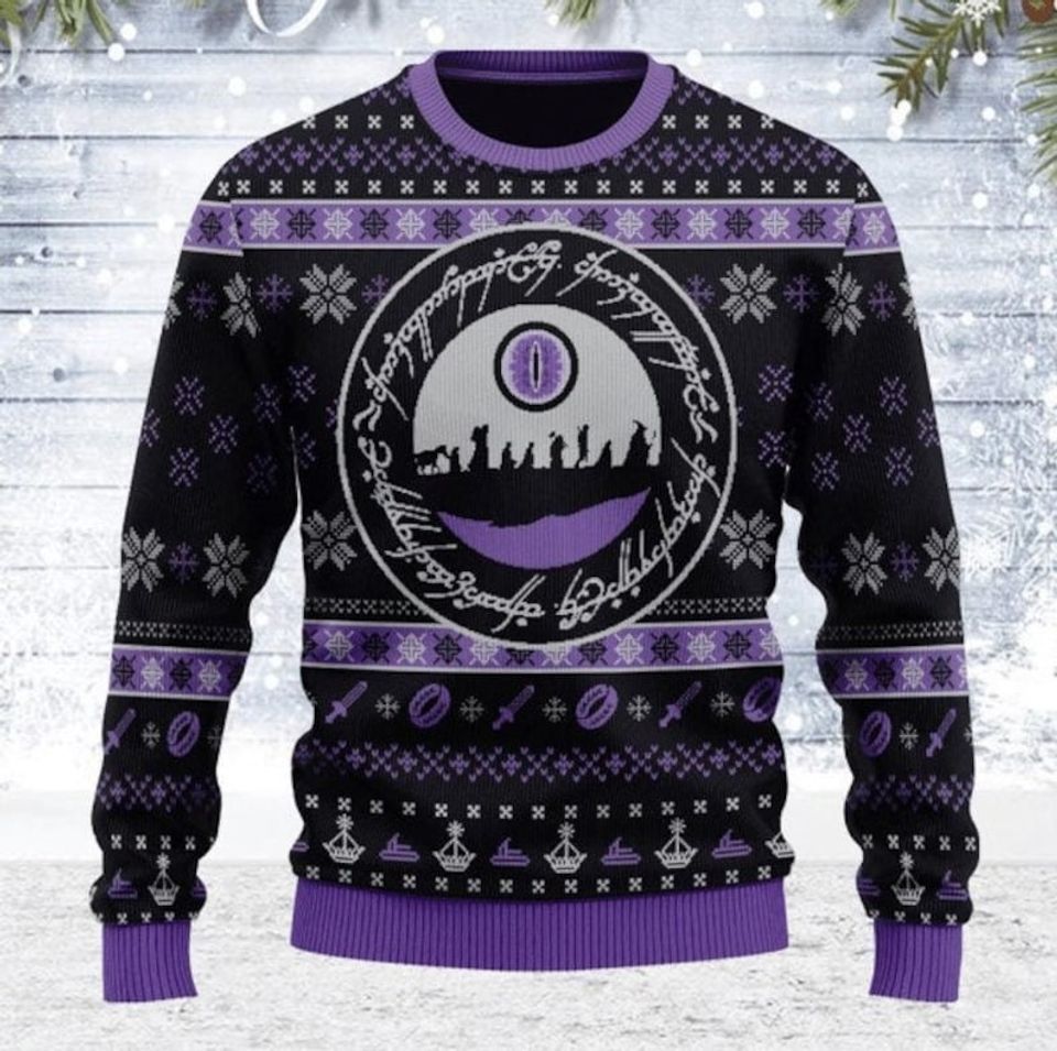Lord Of The Ring Ugly Christmas Sweater Funny Movie Christmas
