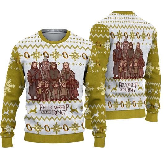 Lord Of The Ring Ugly Sweater, 2023 LOTR Movie Fans Ugly Sweater - Image 2