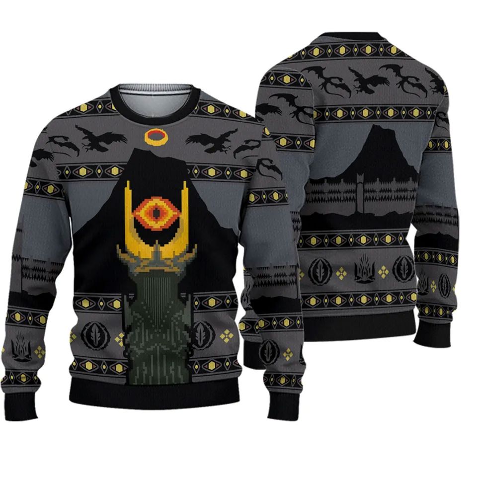 Lord of the Rings Christmas Ugly Sweater, Movie Ugly Sweater