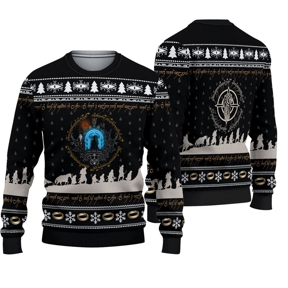 Lord of the Rings Christmas Ugly Sweater, Movie Ugly Sweater