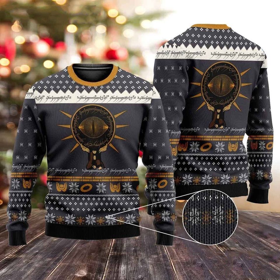 Lord of the Rings Christmas Ugly Sweater, Movie Ugly Sweater