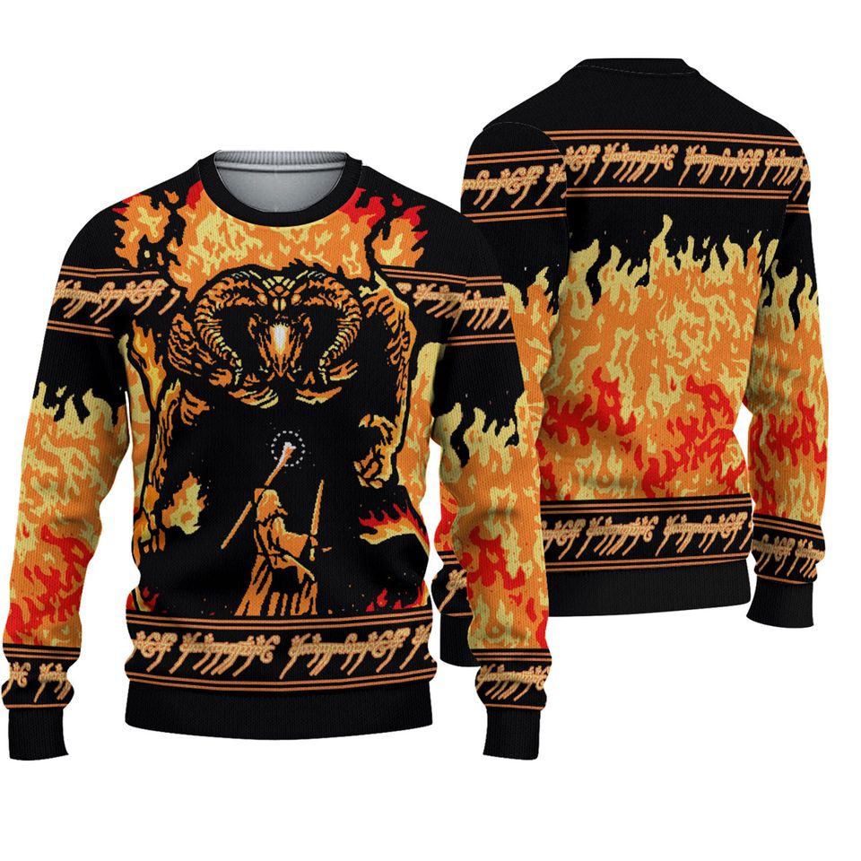 Lord of the Rings Christmas Ugly Sweater, Movie Ugly Sweater