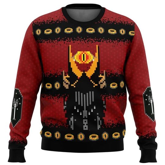 Lord of the Rings Filthy Hobitses Ugly Christmas Sweater Cartoon Anime Women Men - Image 18