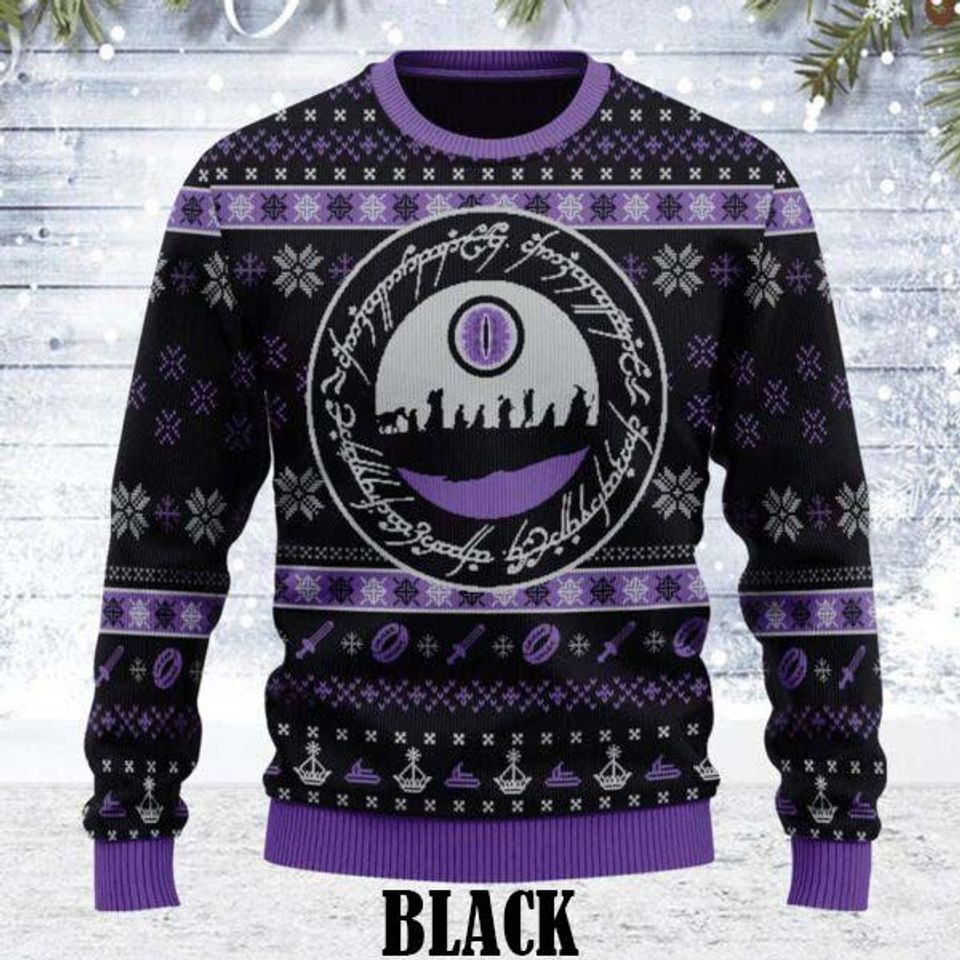 Lord Of The Rings Not All Those Wander Are Lost Pine Tree Sweater